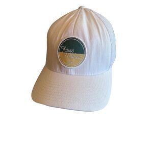 Travis Mathew Men's White Flexfit Hat One Size Stretchfit